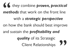 they combine proven, practical methods with a strategic perspective